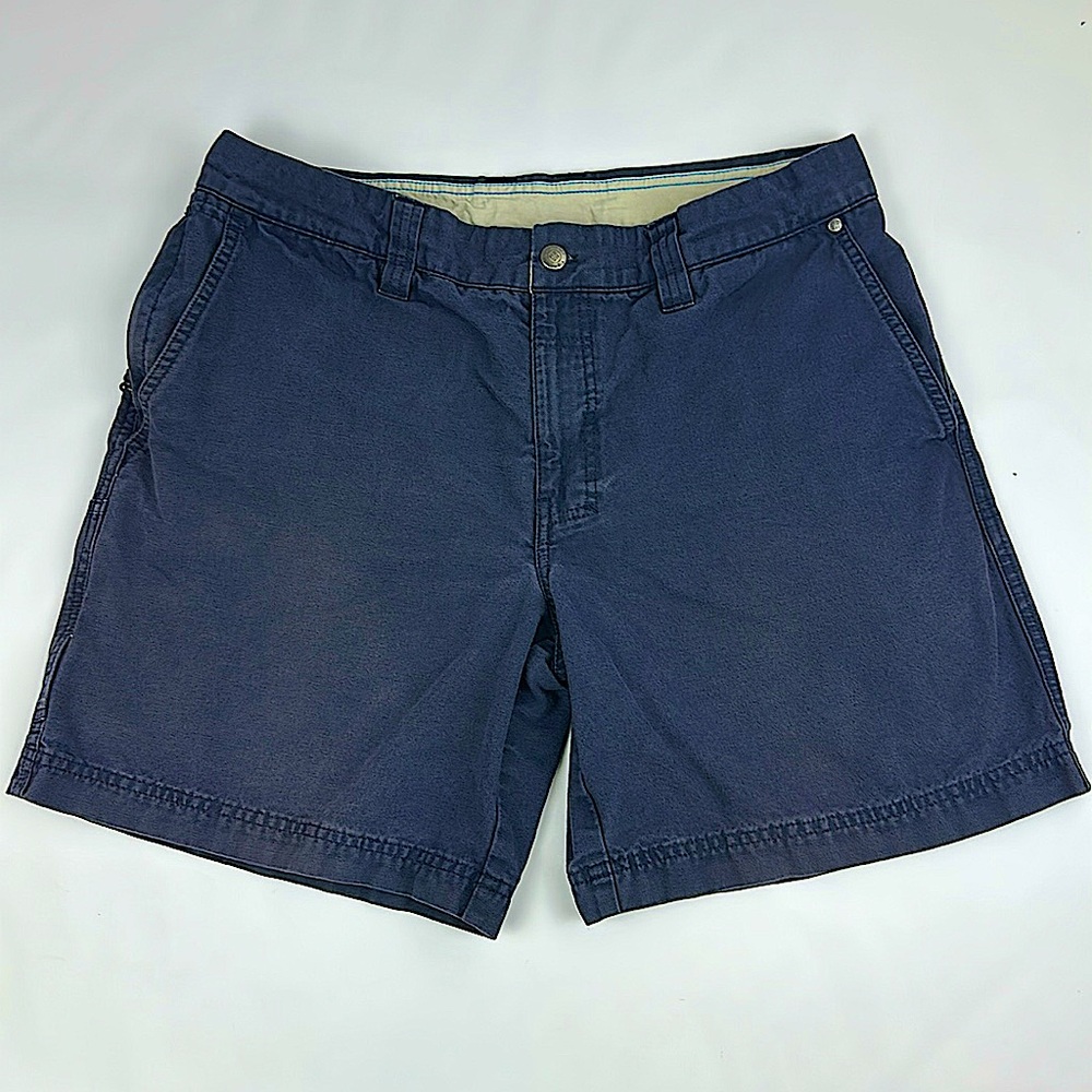 Columbia Men’s Canvas Shorts. Weathered Navy Blue. Size 34.